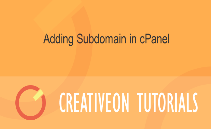 Adding Subdomain In CPanel