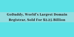 GoDaddy, World’s Largest Domain Registrar, Sold For $2.25 Billion