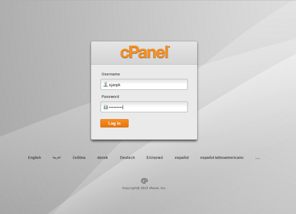 Logging Into Hosting Cpanel