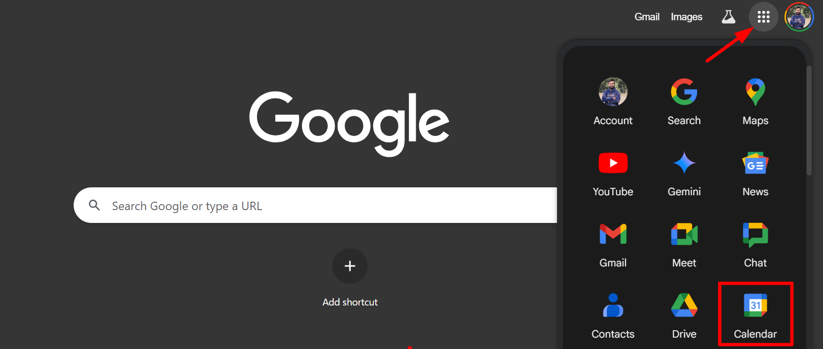 Open Google Calendar