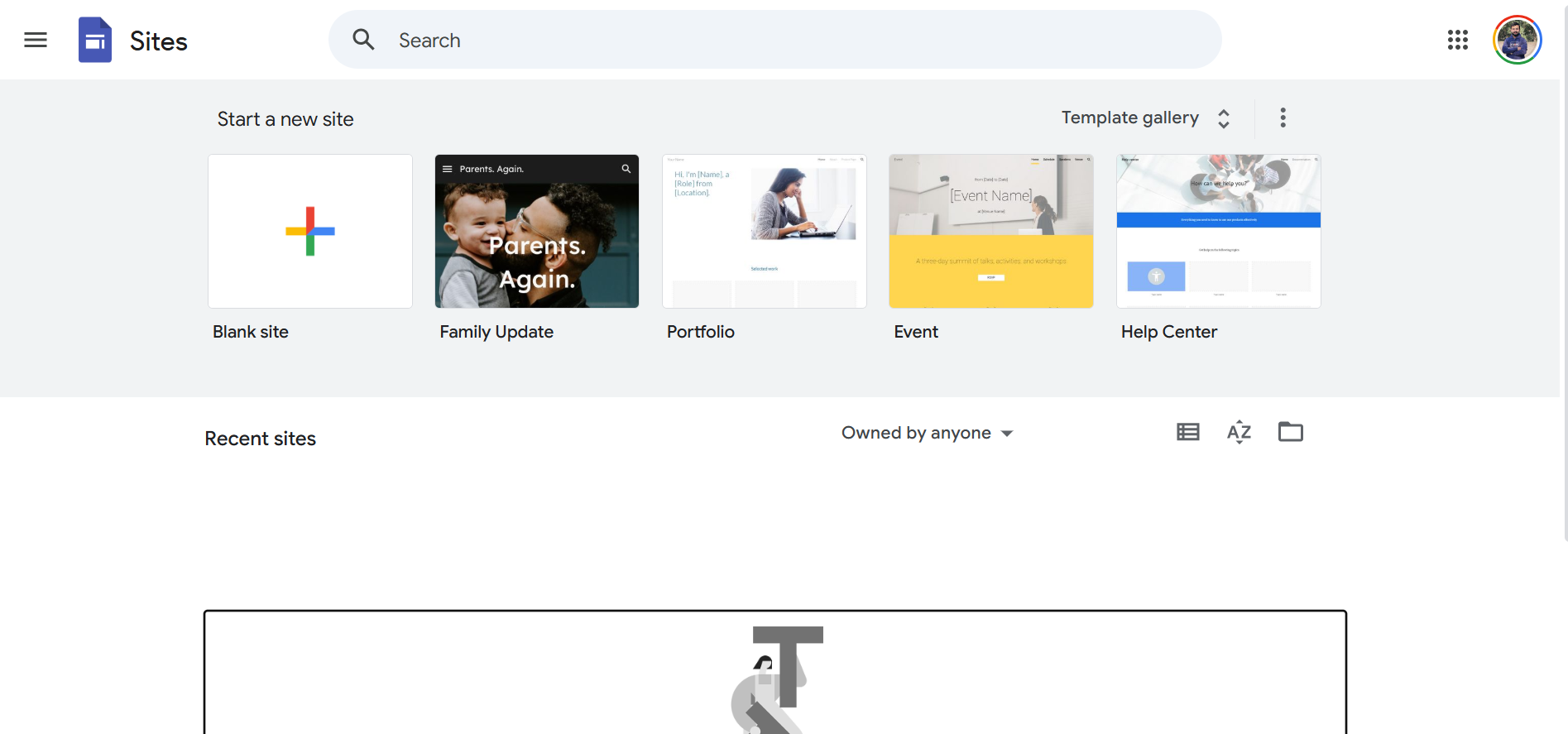 go to google site