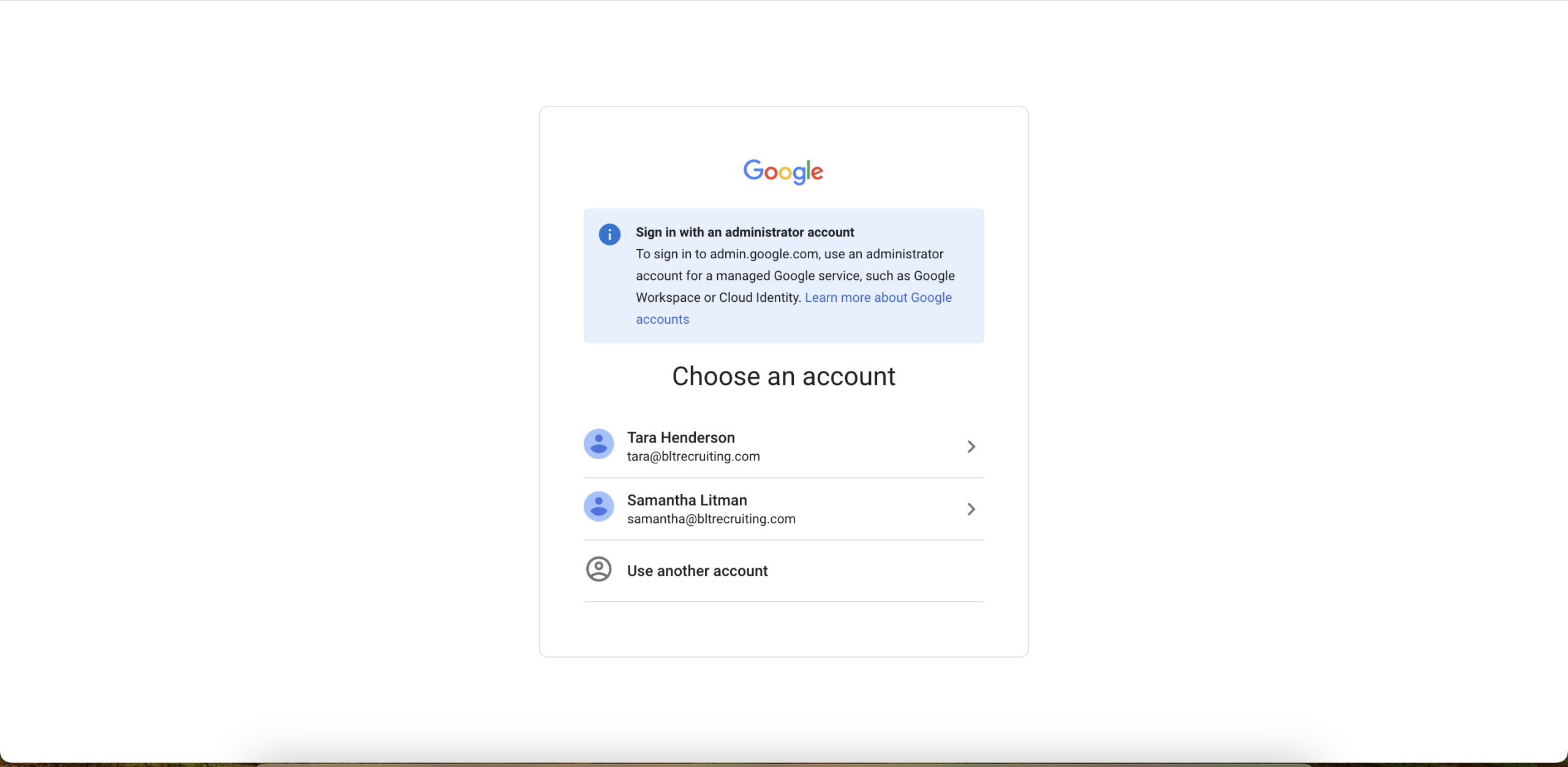 Log in to Your Admin Account 
