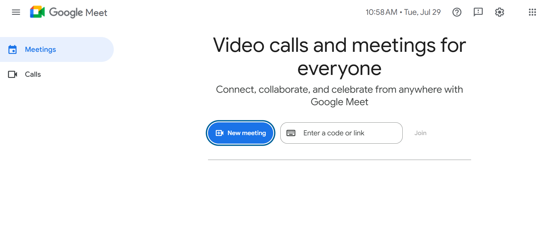 go to google meet