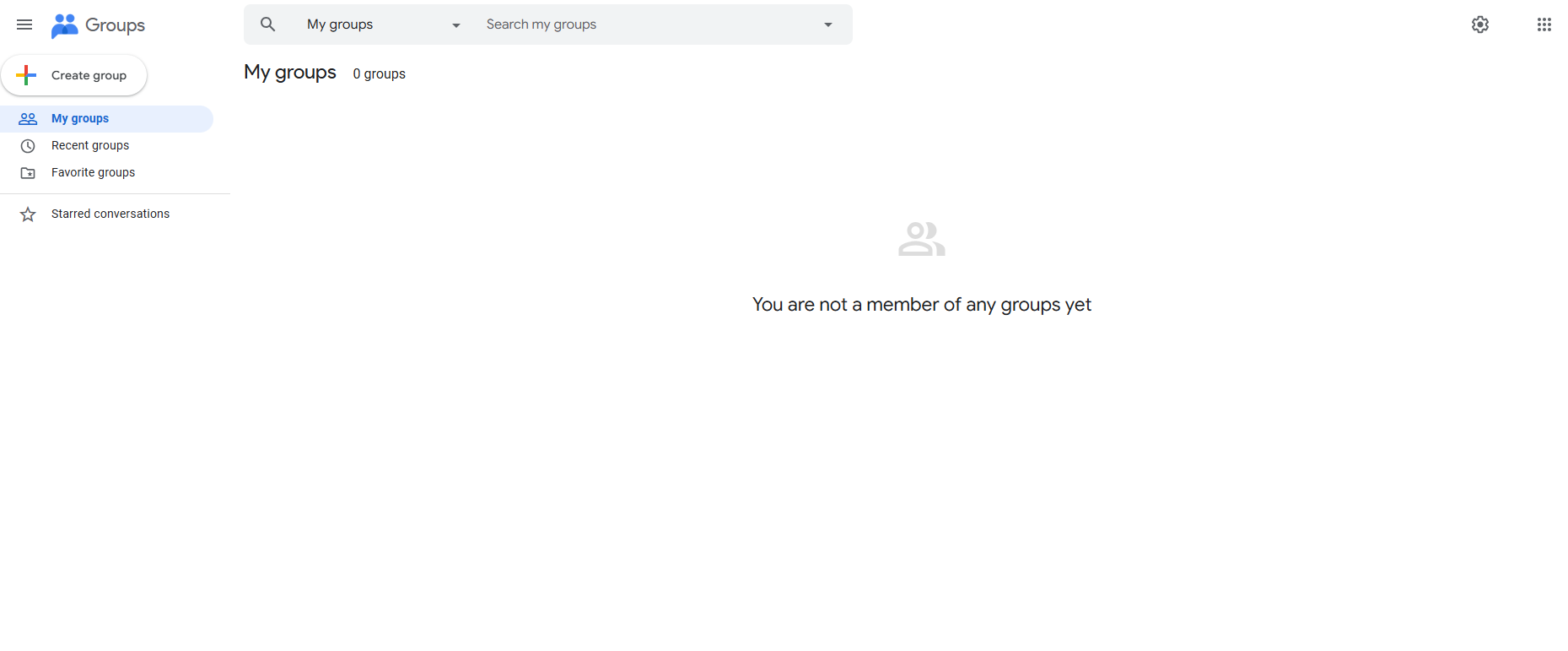 go to google groups