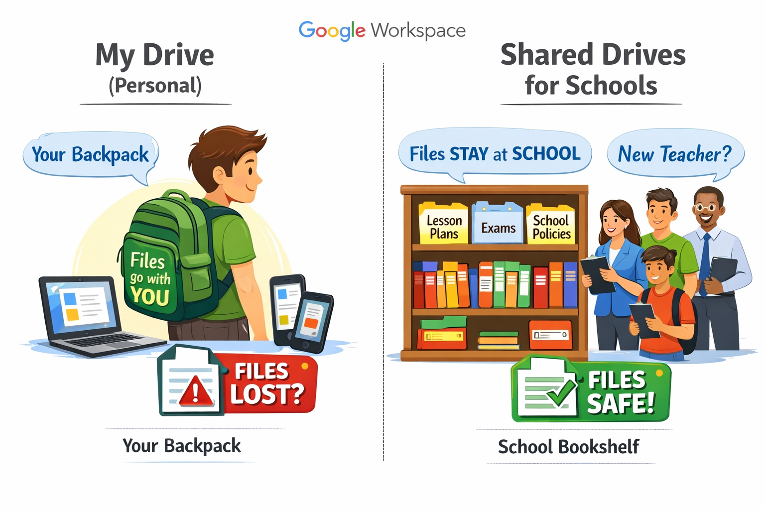 Google Drives for School - Shared drives