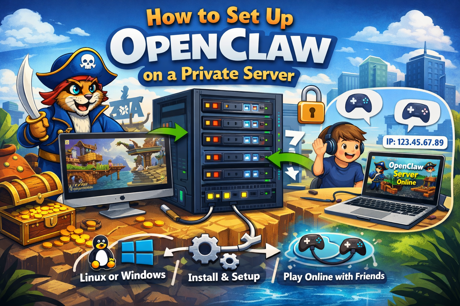 how to setup open claw on private server (vps)