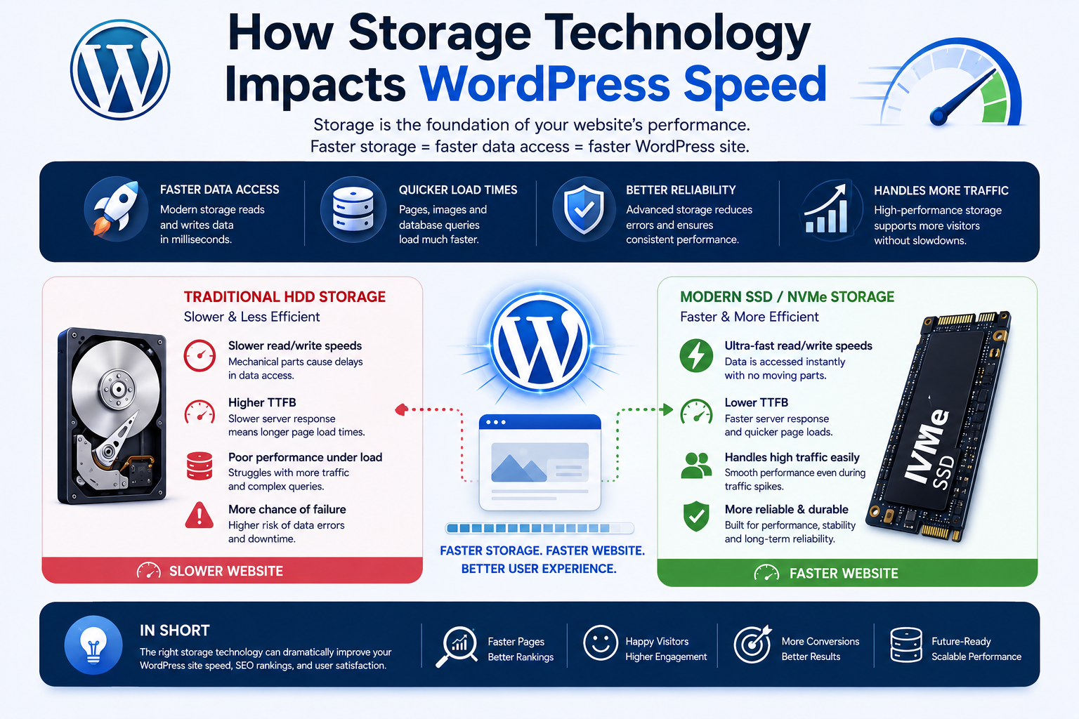 How Storage Technology Impacts WordPress Speed
