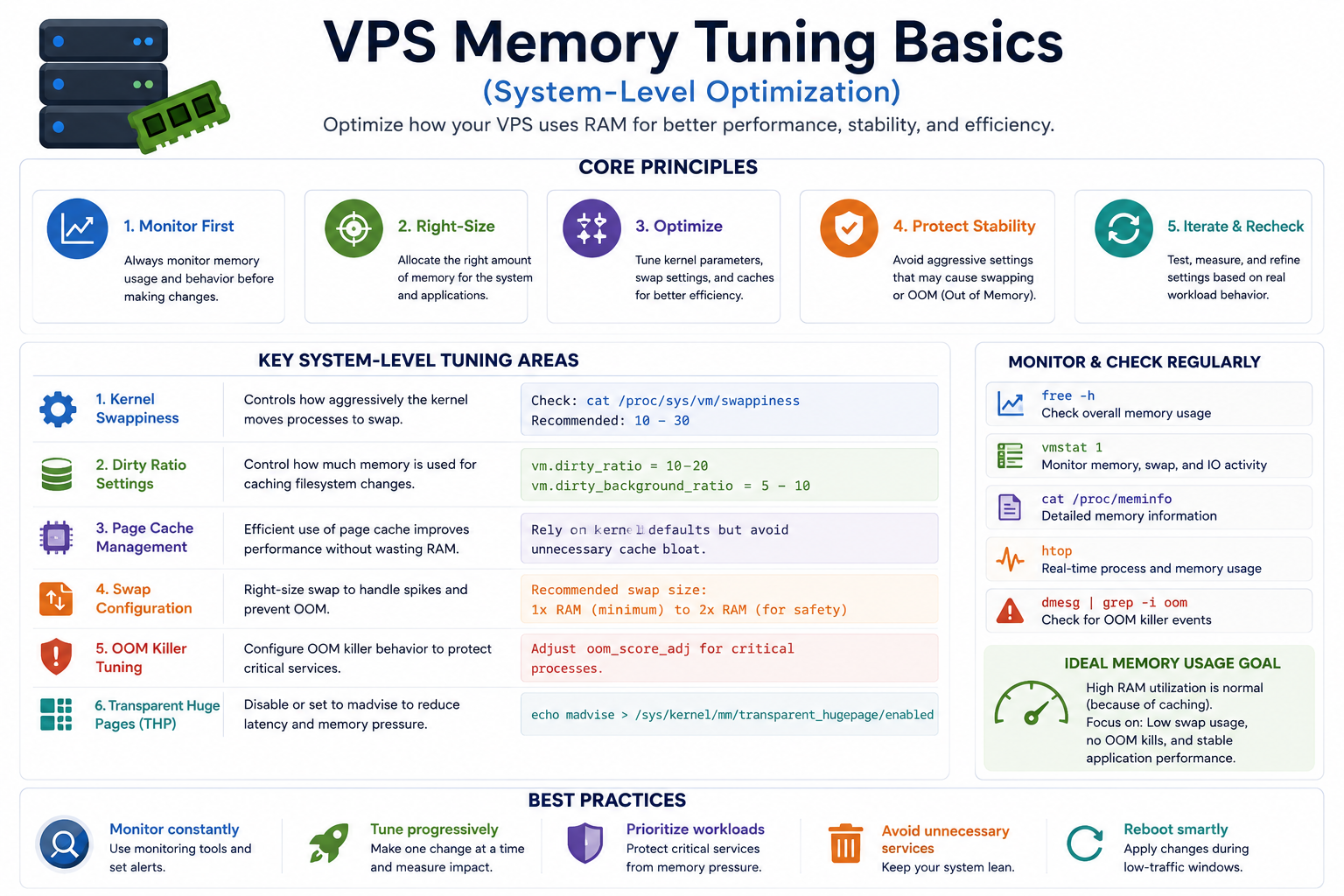 VPS Memory Tuning Basics (System-Level Optimization)