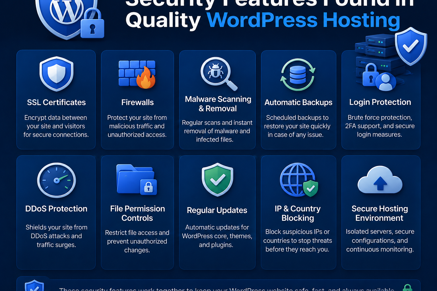 Security Features Found in Quality WordPress Hosting
