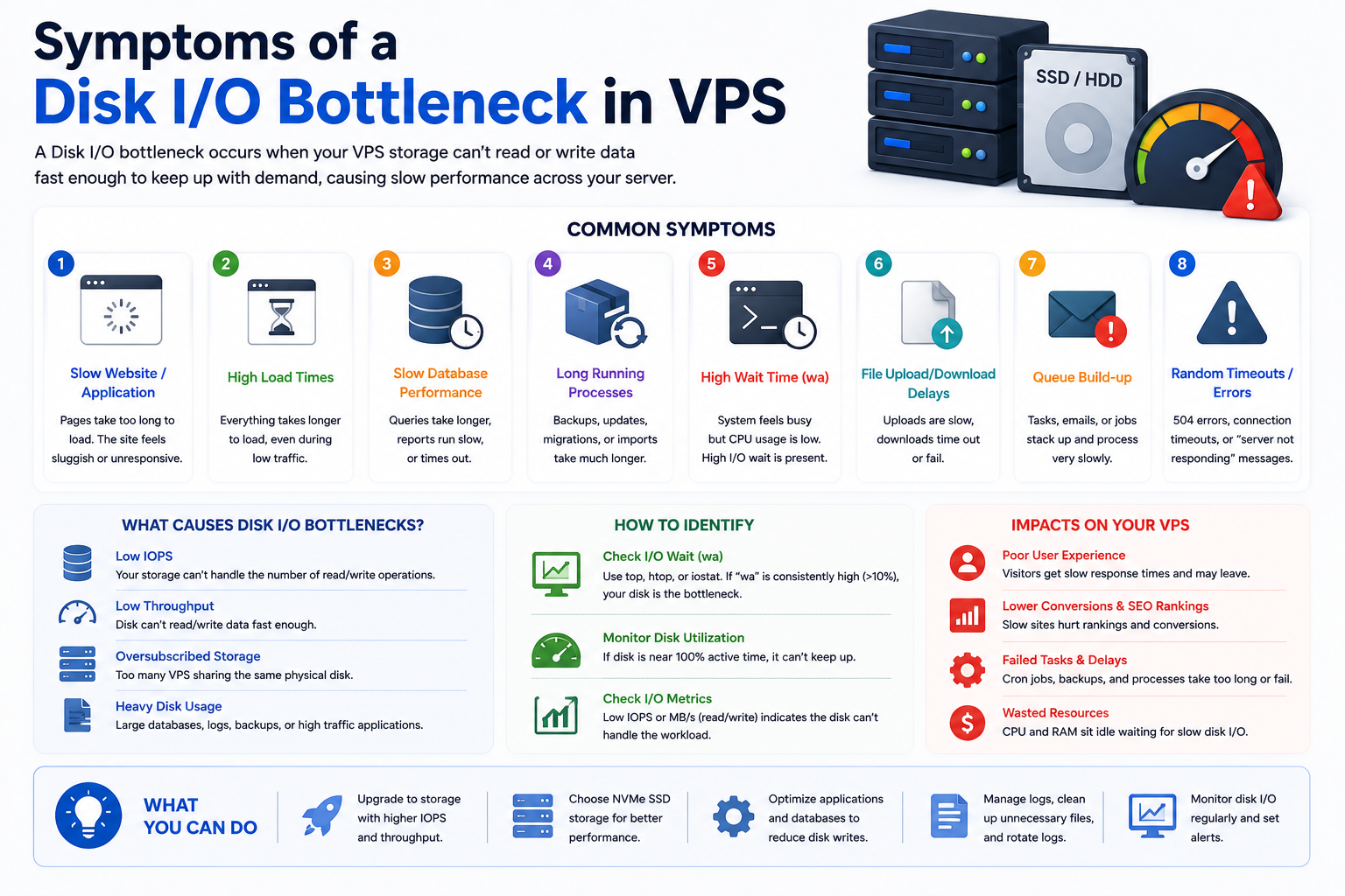 Symptoms of a Disk I/O Bottleneck
