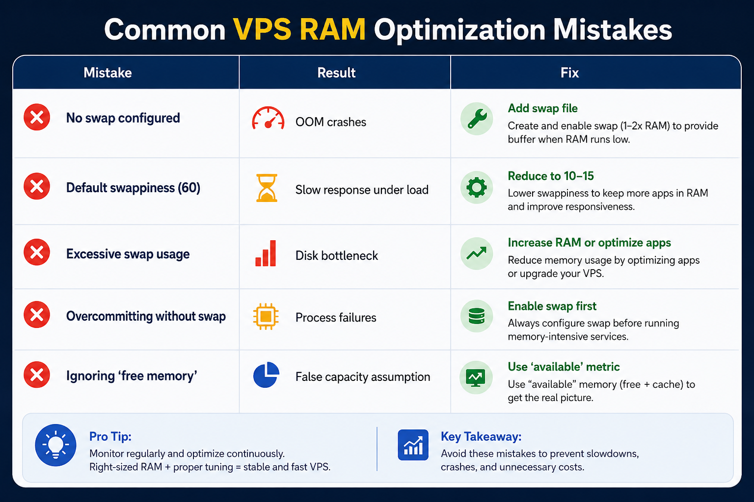 Common VPS RAM Optimization Mistakes