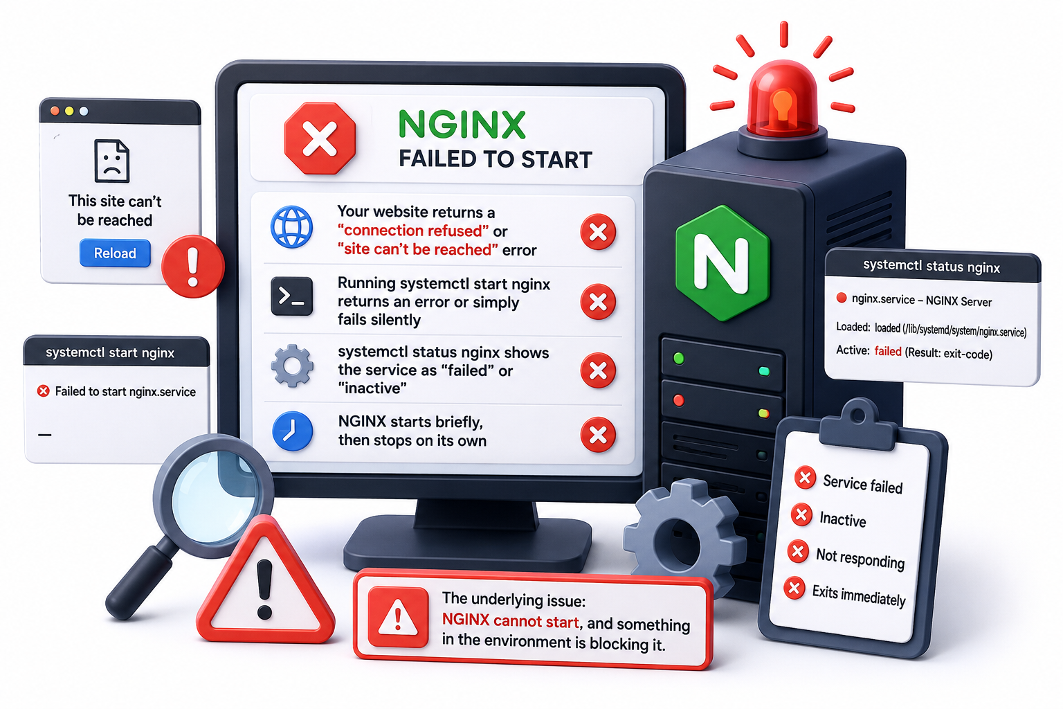 Signs NGINX Isn't Starting Properly