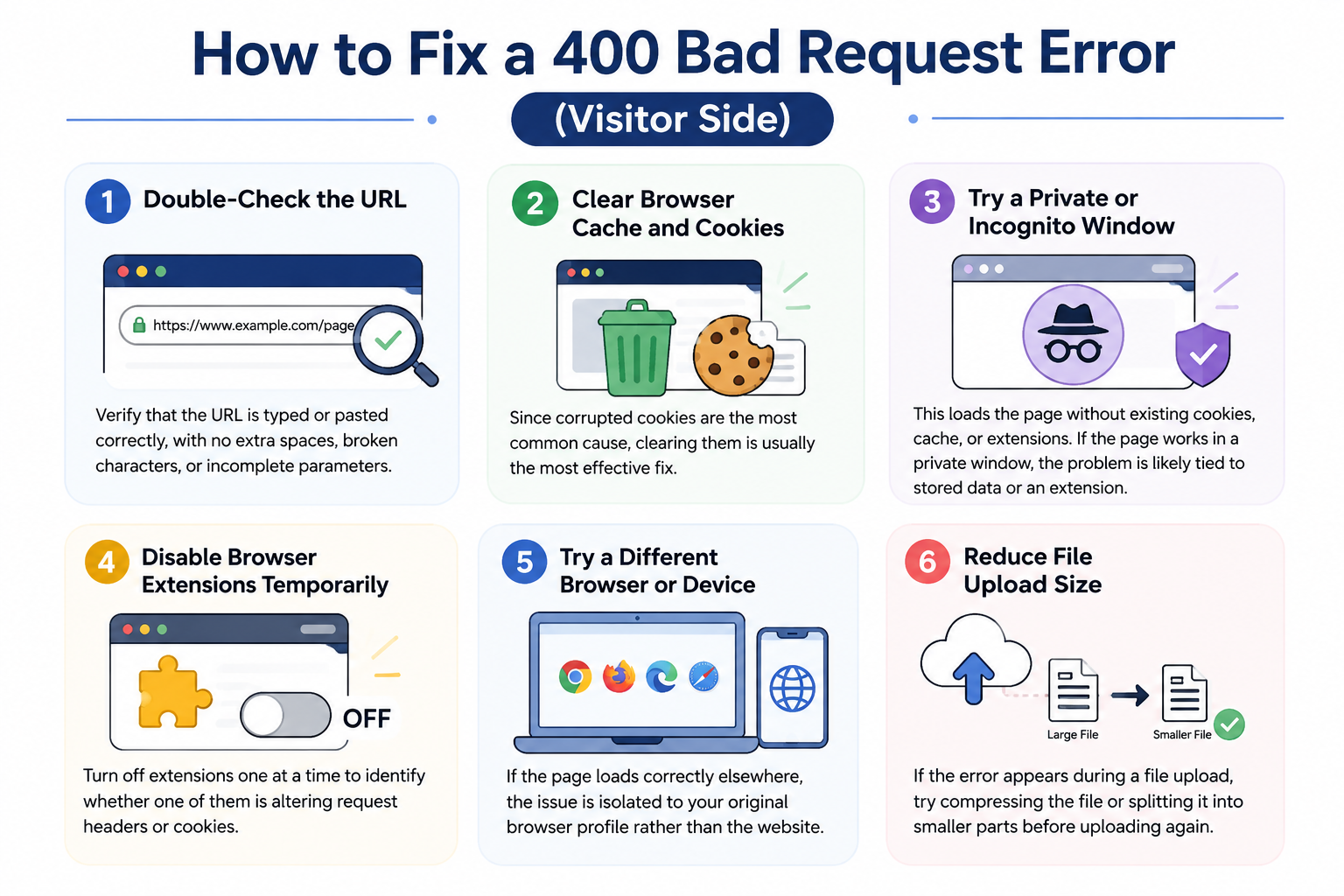 How to Fix a 400 Bad Request Error (Visitor Side)