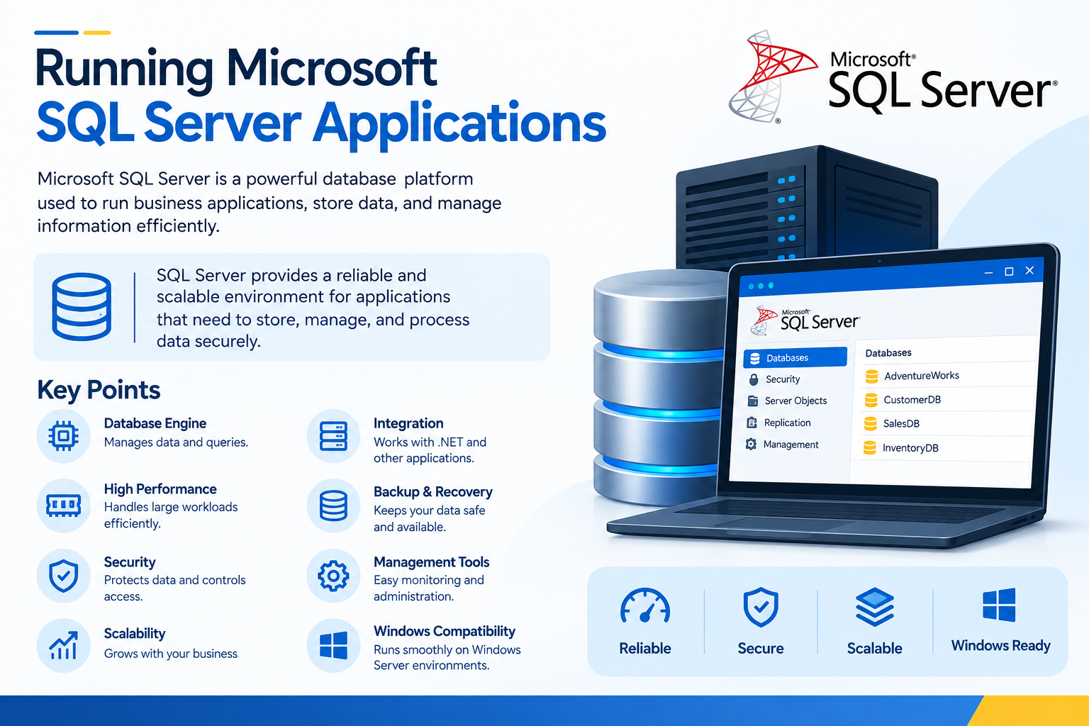Running Microsoft SQL Server Applications