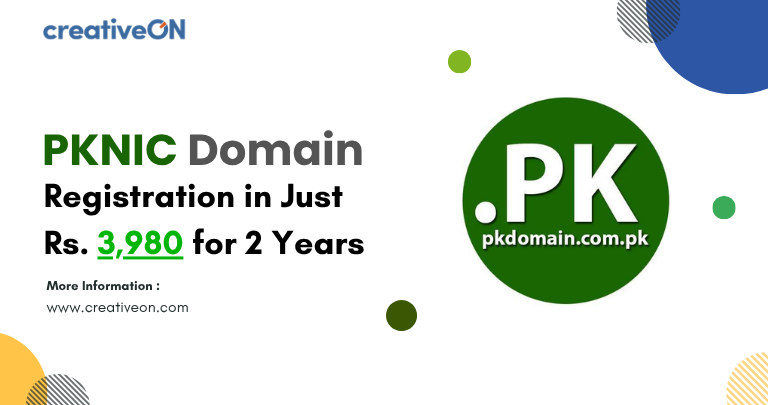 PKNIC Domain Registration for Rs. 3,980 – 2 Years