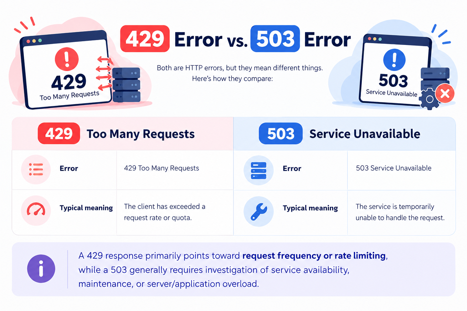 429 Error vs. 503 Error