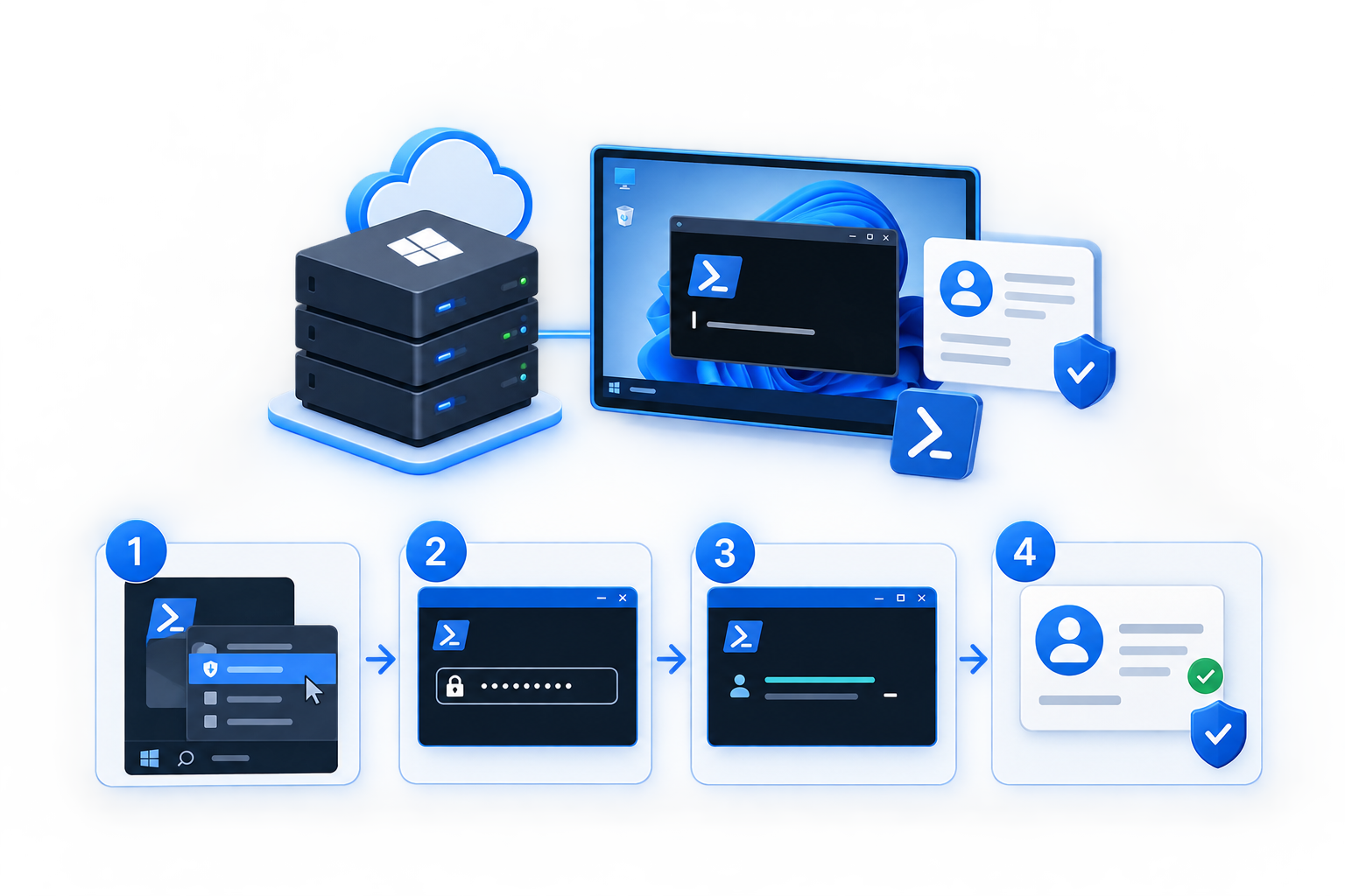 Method 2: Change a Local Windows VPS Password Using PowerShell